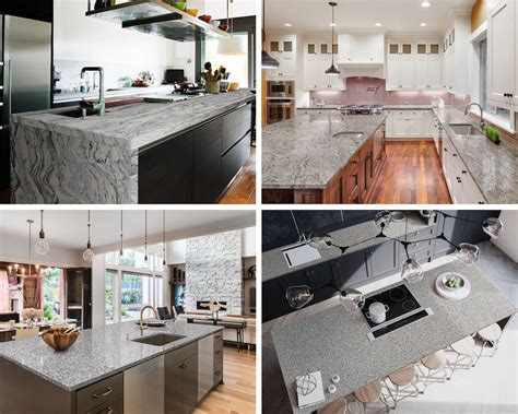 steel grey granite with grey cabinets|grey granite cabinets pairing.